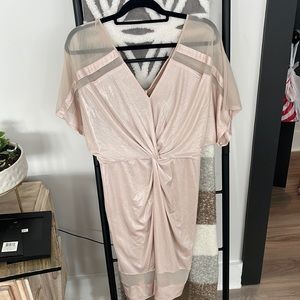 ABS Dress - NWOT - SZ: 6 - Dress Knotted Waist, sheer accents